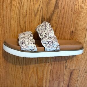 a new day Braided Snake Print Sandal Slides